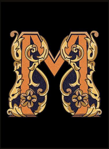 Versace Alphabet Lettera Nera M 14.5x19.4