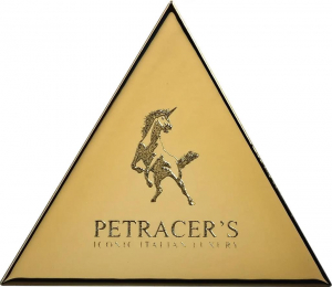Petracers Triangolo Logo Su Oro Lucido 17x17