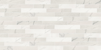 Impronta Italgraniti Marble Experience Statuario Lux List Mix Sq 20x120