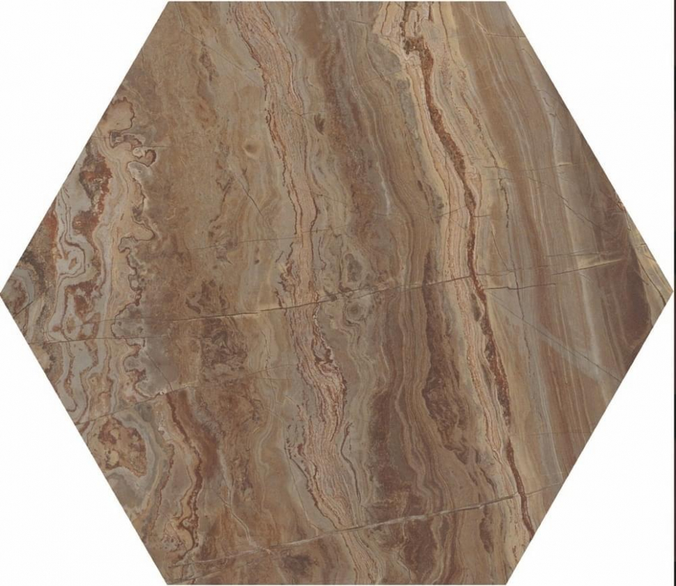 Casalgrande Padana Marmoker Esagono Birimbau Lucido 30x51.9