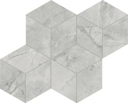 Atlas Concorde Marvel X Grey Cloud Mosaico Esagono Silk 30x35