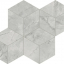 Atlas Concorde Marvel X Grey Cloud Mosaico Esagono Silk 30x35