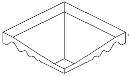 VitrA Pool Ral 7047 Light Grey Shower Inclined End Edge Internal R10B 12.5x12.5