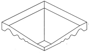 VitrA Pool Ral 7047 Light Grey Shower Inclined End Edge Internal R10B 12.5x12.5