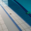 VitrA Pool Ral 9016 White Ribbed Tile R10B 8Mm 15.6x25