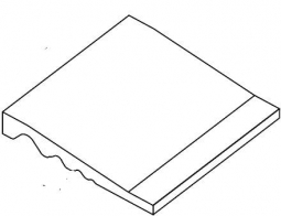 VitrA Pool Ral 7047 Light Grey Shower Inclined End Edge R10B 12.5x12.5