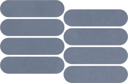 Impronta Italgraniti Nuances Cielo Mosaico Ovale Strideup 19.5x37