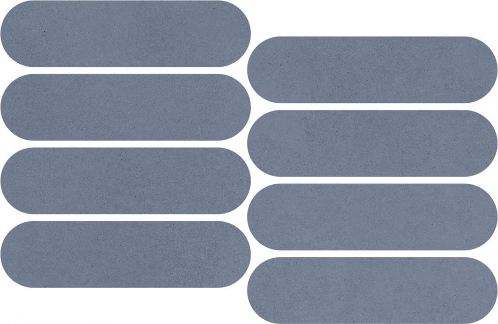 Impronta Italgraniti Nuances Cielo Mosaico Ovale Strideup 19.5x37