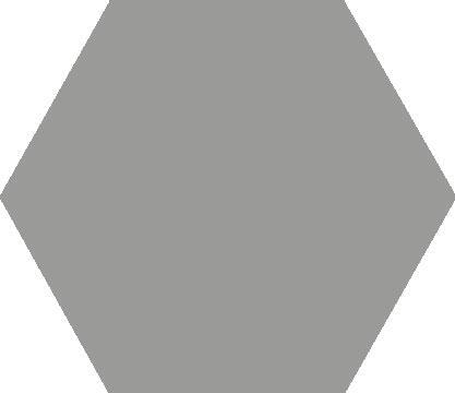 Original Style Victorian Floor Tiles Grey Hexagon 12.7x12.7