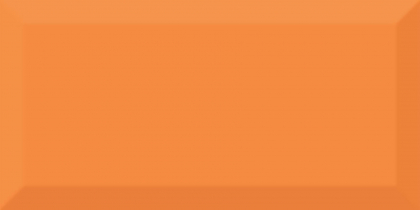 Absolut Keramika Monocolor Biselado Naranja Brillo 10x20