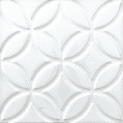 Adex Neri Liso Botanical Blanco Z 15x15