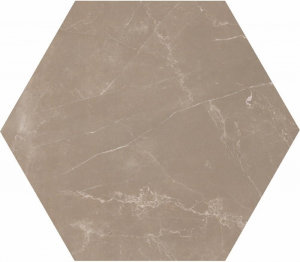 Casalgrande Padana Marmoker Esagono Pulpis Tortora Lucido 30x51.9