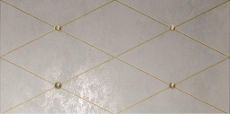 Petracers Ad Maiora Rhombus Fregio Con Swarovsky Oro Su Perla 50x100