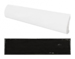 Equipe Cottage Pencil Bullnose Black 3x15