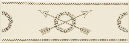 Original Style Artworks Colonial White Crossed Arrows 5x15.2