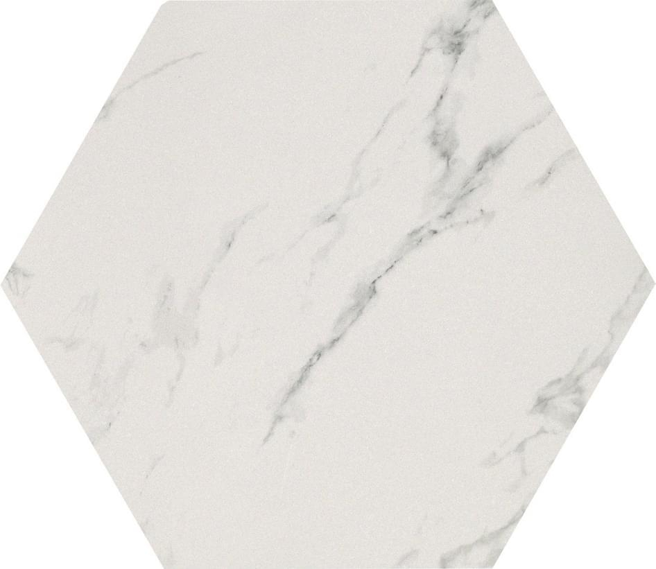 Casalgrande Padana Marmoker Esagono Statuario Grigio Lucido 30x51.9