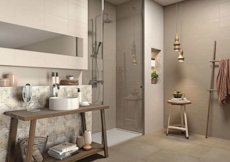 Marazzi Neutral Lace Sand Decoro 25x38