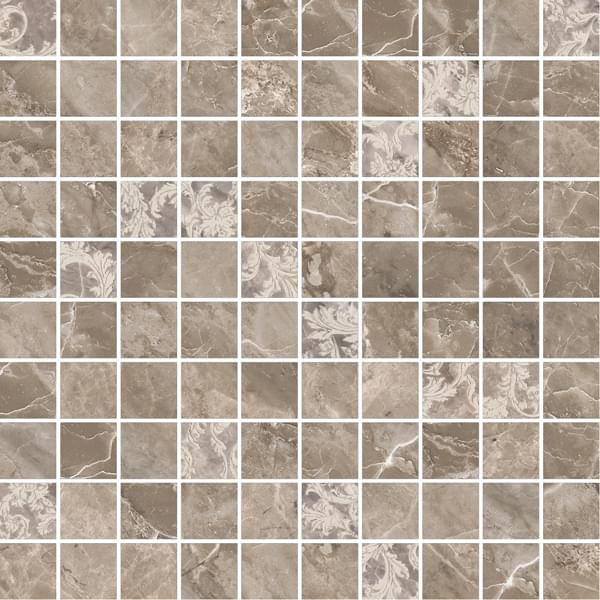 Versace Marble Mosaico T100 Decorato Grigio 29.1x29.1