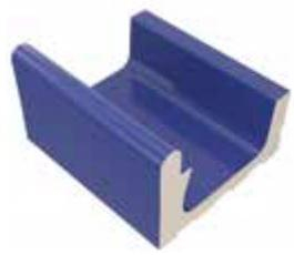 VitrA Pool Ral 5002 Cobalt Blue High Water Level Overflow Narrow Channel Glossy 12.5x25