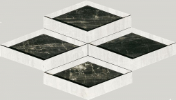 Apavisa Nanoessence Black Lappato Mosaic Brick 18.44x58