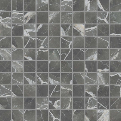 Casa Dolce Casa Stones And More 2.0 Calacatta Black Glossy Mosaico 3x3 30x30