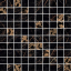 Versace Marble Mosaico T100 Decorato Nero 29.1x29.1