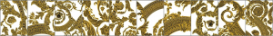 Versace Alphabet Mix Decori Bianco-Oro 14.5x19.4