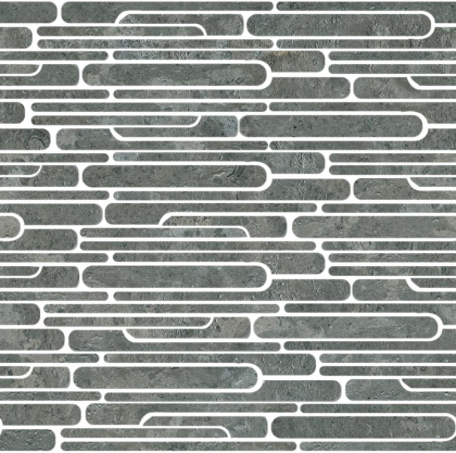 Casa Dolce Casa Pietre 3 Limestone Coal Mosaico Ellittico 30x30