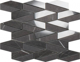 Impronta Italgraniti Lux Experience Pietra Grey Mosaico Esagona Allungato Mix 25.5x29.5