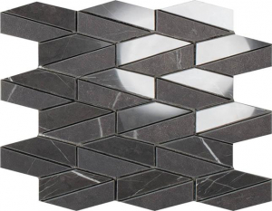 Impronta Italgraniti Lux Experience Pietra Grey Mosaico Esagona Allungato Mix 25.5x29.5
