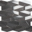 Impronta Italgraniti Lux Experience Pietra Grey Mosaico Esagona Allungato Mix 25.5x29.5