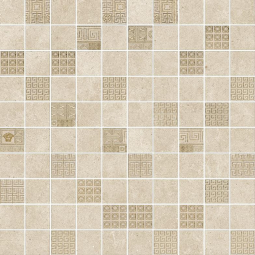 Versace Greek Mosaici T100 Decorato Beige-Oro 40x40