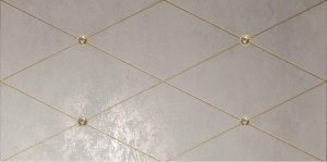 Petracers Ad Maiora Rhombus Fregio Oro Su Perla 50x100