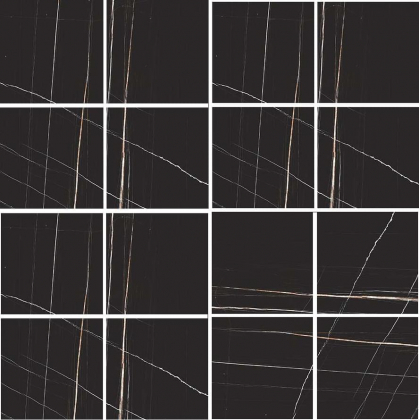 Casa Dolce Casa Stones And More 2.0 Sahara Noir Matte 6 mm Mosaico 30x30