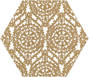 Paradyz Shiny Lines Gold Heksagon Inserto A 19.8x17.1