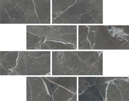 Casa Dolce Casa Stones And More 2.0 Calacatta Black Matte 6 Mm Muretto 30x30