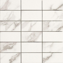 Casalgrande Padana Marmoker Mosaico Statuario Grigio 5x10 29.5x29.5