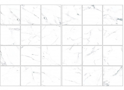 Diffusion Base Porcelain Stone Mix Carrara White Marble Set 15 Pcs 25x25