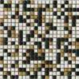 Versace Alphabet Mosaico Inciso Bianco-Nero-Oro 29.1x29.1
