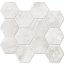 Ricchetti Italian Icon Cross Cut White Mosaico Esagoni T12 Nat 32.8x35