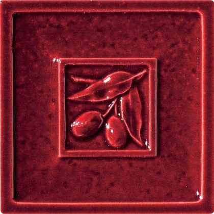 Settecento The Traditional Style Olive Burgundy Decoro 15x15