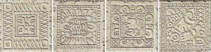 Settecento Maya Azteca Inserto Avorio Set 16.3x16.3