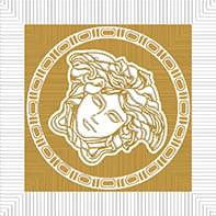 Versace Meteorite Tozzetto Medusa Naturale Bianco/Oro 9.8x9.8