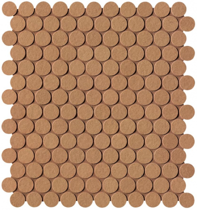 Fap Summer Terracotta Gres Round Mosaico 29.5x32.5