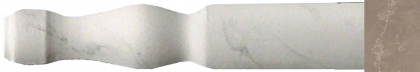 Casalgrande Padana Marmoker Spigolo Zoccolo Pulpis Tortora Lucido 2.5x12.5