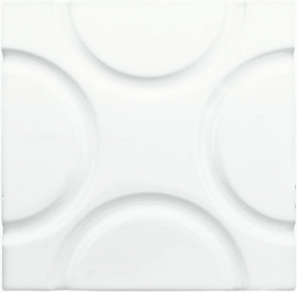 Adex Neri Liso Geo Blanco Z 15x15