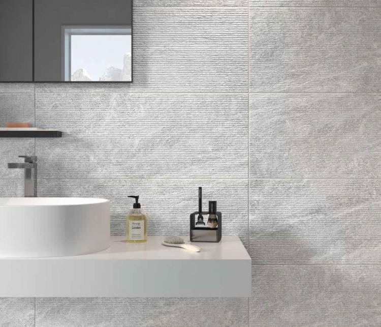 Naxos Lithos Mosaico Lithos Grey 3D 32x80.5