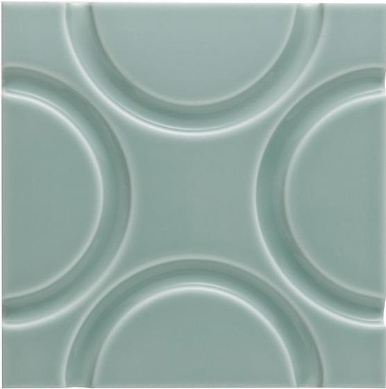 Adex Neri Liso Geo Sea Green 15x15