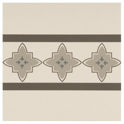 Original Style Odyssey Marrakech Corner Light Grey Dark Grey And Black On Dover White 15.1x15.1