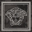 Versace Meteorite Firma Medusa Lappato Nero/Platino 9.8x9.8